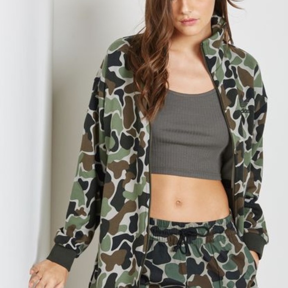 adidas camo track top